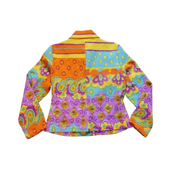 CANVASBACKS Vintage Women’s Blazer Jacket Size 6 Bright Vibrant Made In The USA - Picture 4 of 7